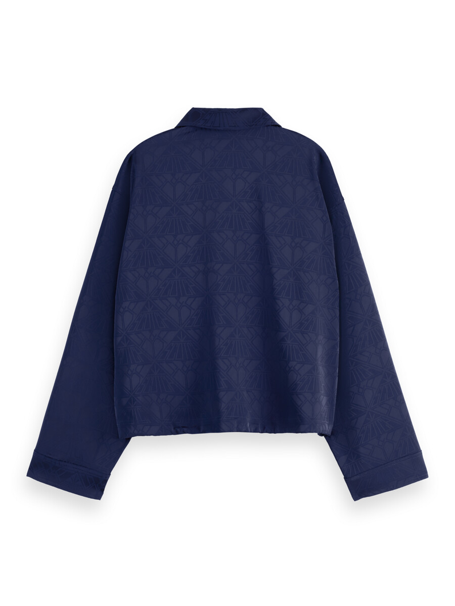 skjorta i satinjacquard