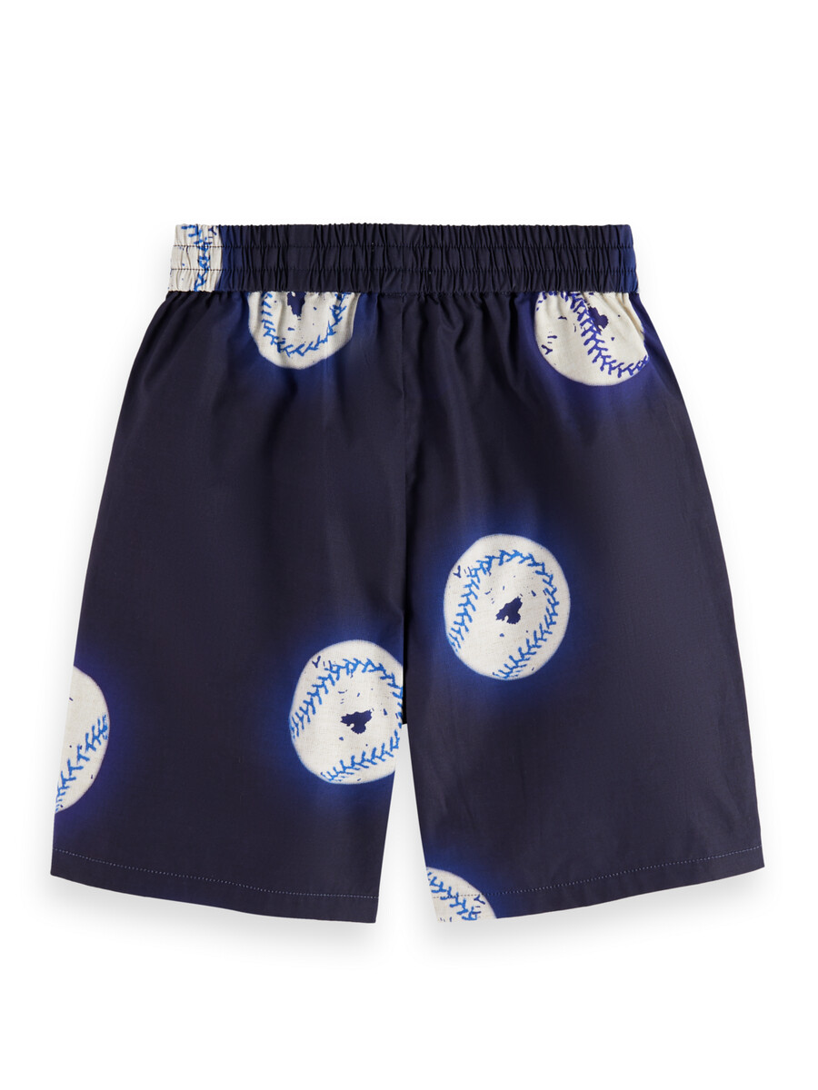badshorts med basebolltryck för pojkar