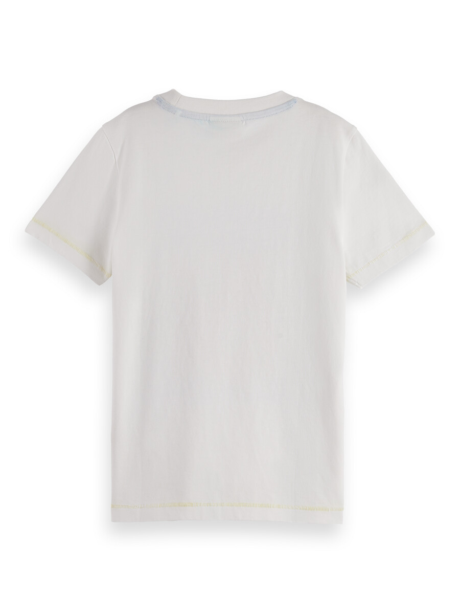 pojkars baseboll-t-shirt med konstverk i normal passform