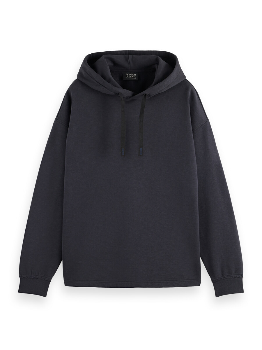 essentials — hoodie med broderad logotyp