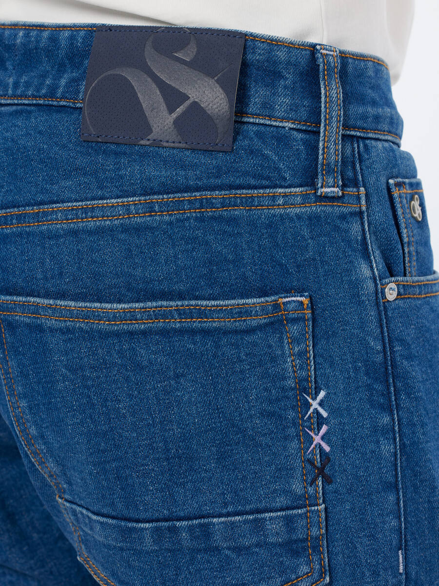 ralston regular slim jeans ljusa men trasiga