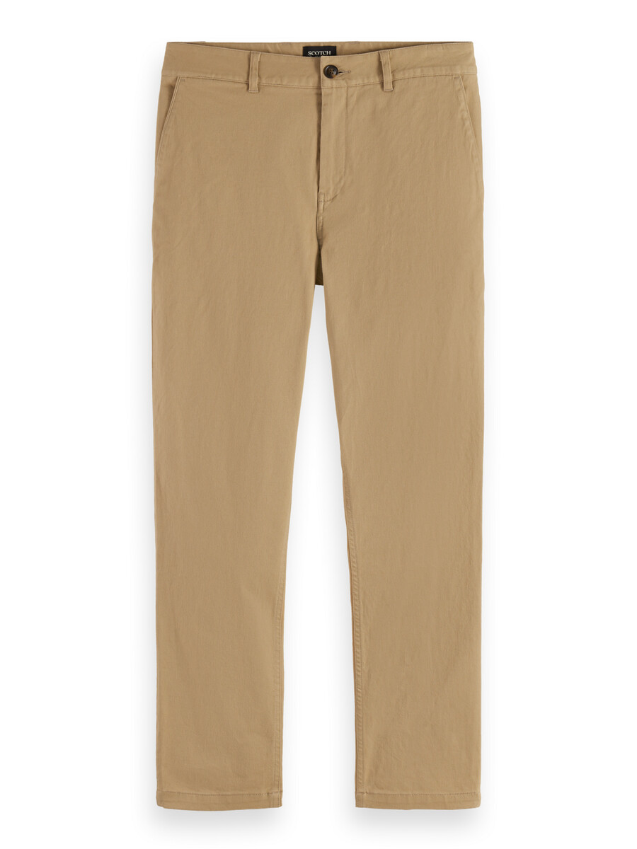 essentials — drift chino i bomullsblandning i twill