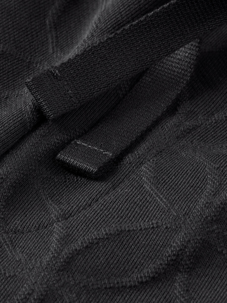 jacquard terry avslappnad rak träningsbyxa