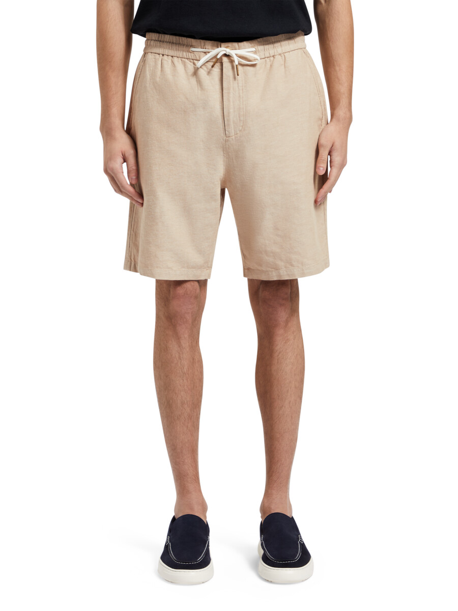 fave bomull-linne twill bermuda