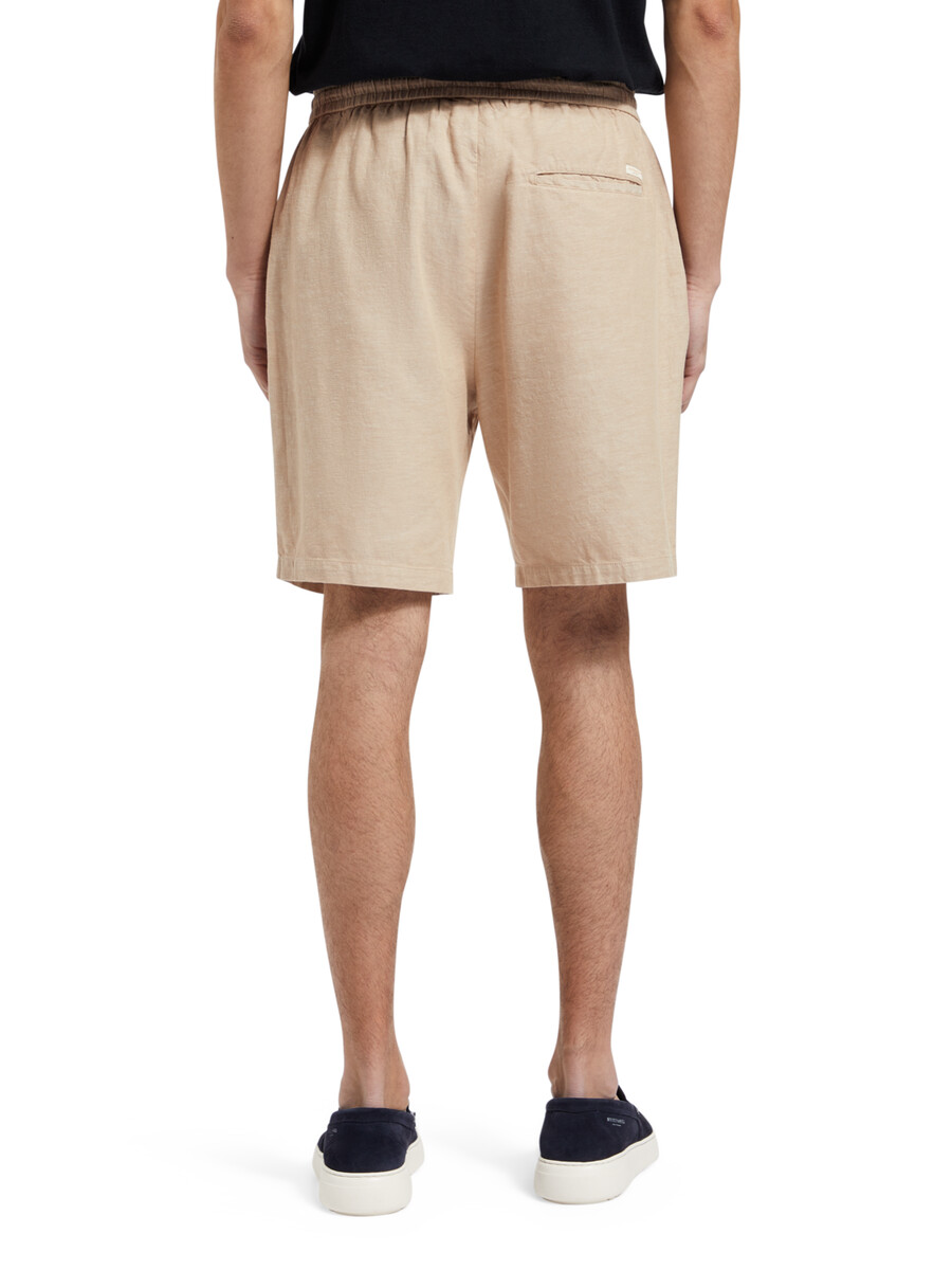 fave bomull-linne twill bermuda