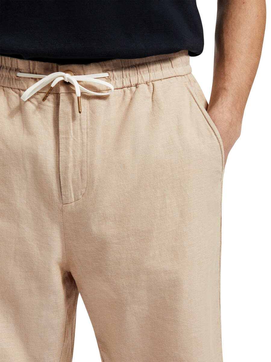 fave bomull-linne twill bermuda