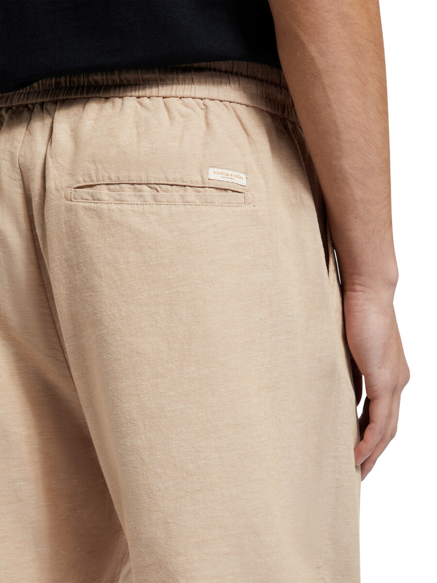 fave bomull-linne twill bermuda
