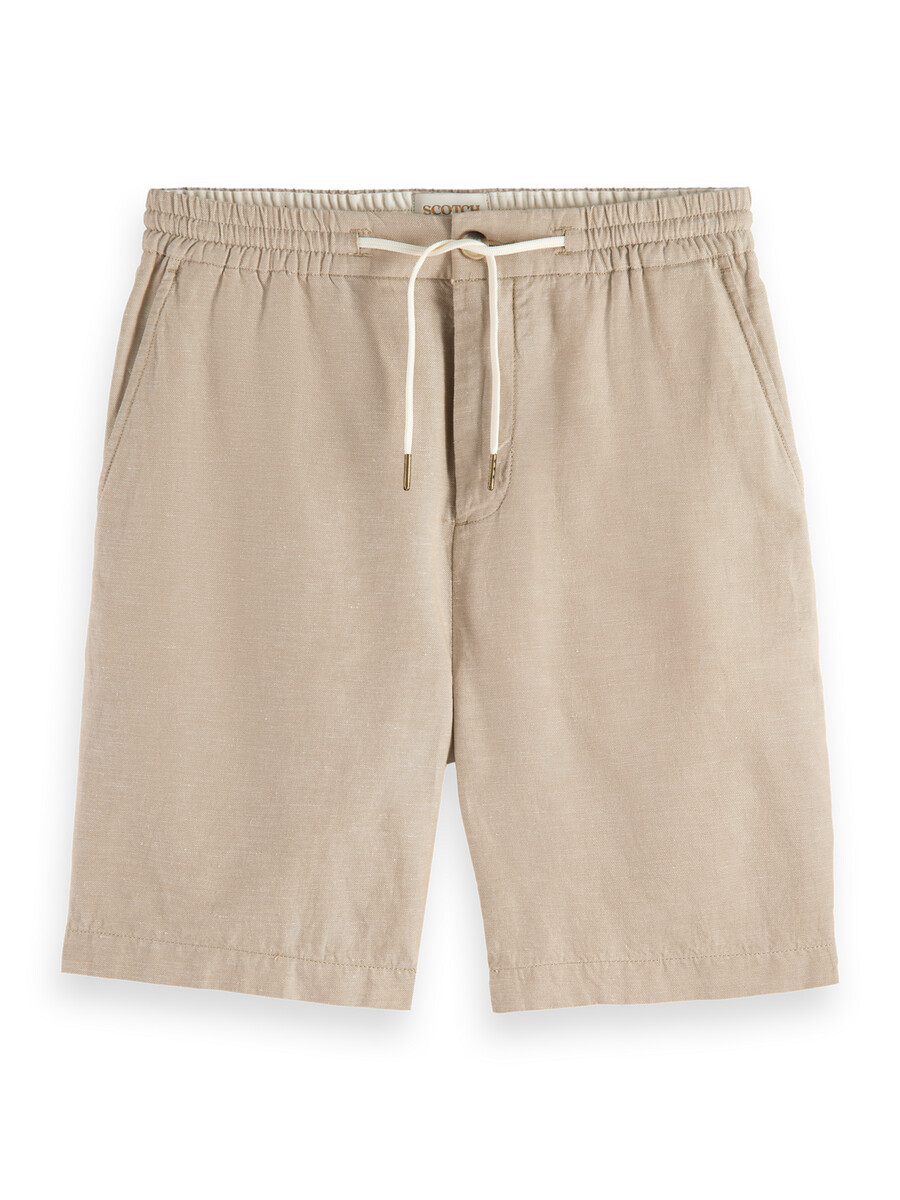 fave bomull-linne twill bermuda