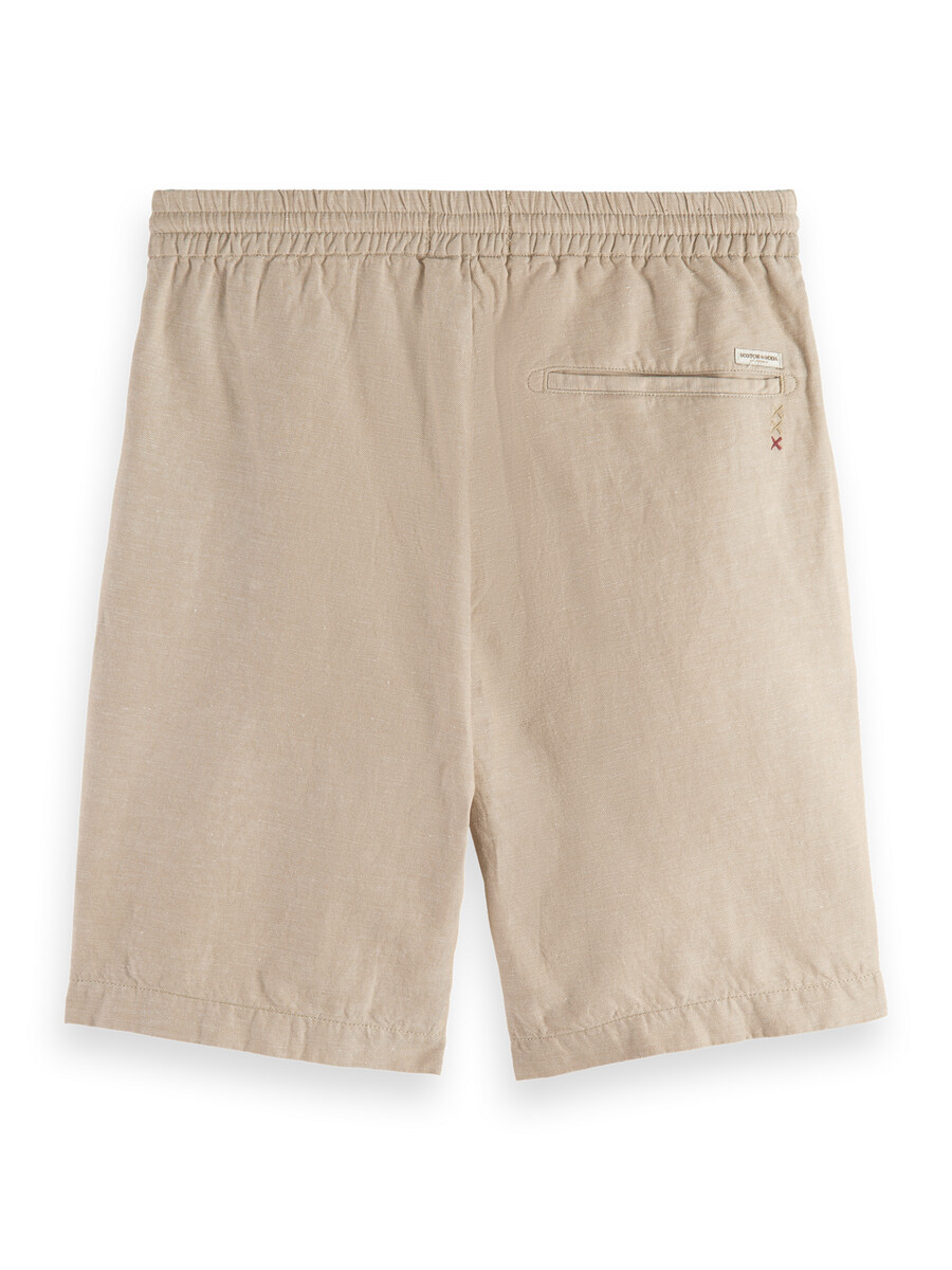 fave bomull-linne twill bermuda