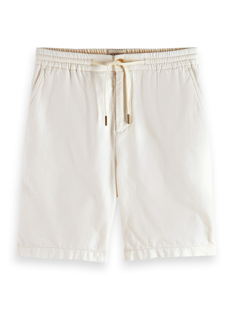 fave bomull-linne twill bermuda