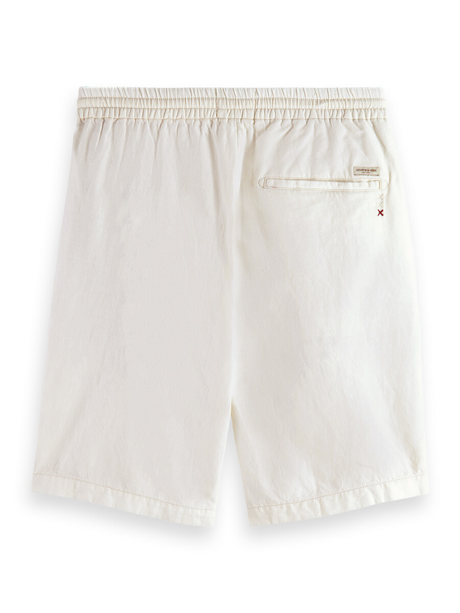 fave bomull-linne twill bermuda