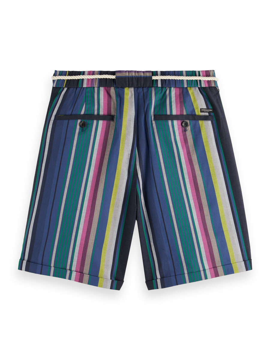 twiltfilt - randig bomull - twill-shorts