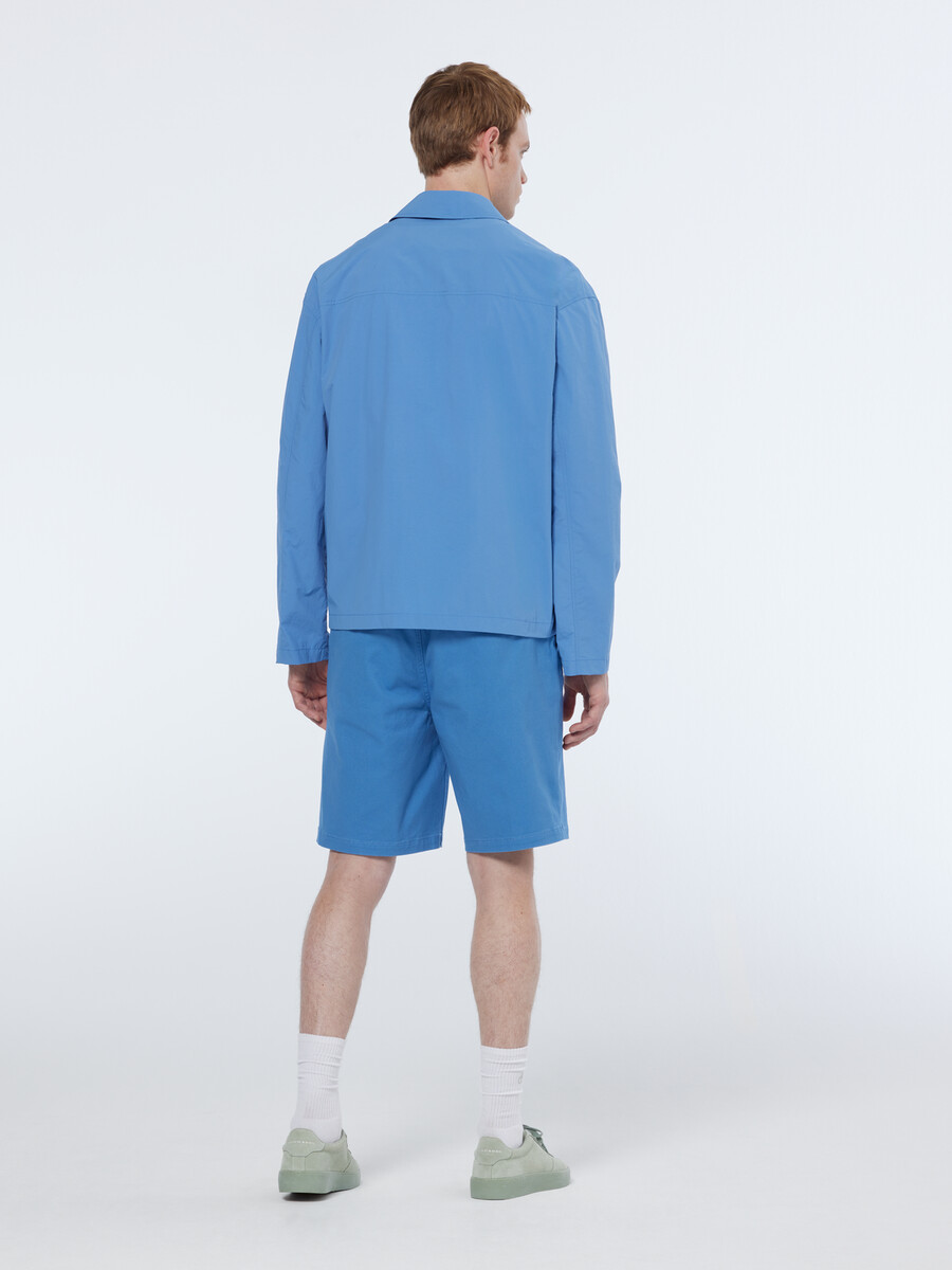 stuart tvättad bomullsblandning normal passform shorts