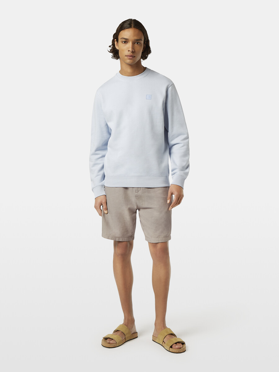 fave bomull-linne twill bermuda