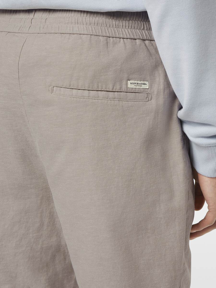 fave bomull-linne twill bermuda