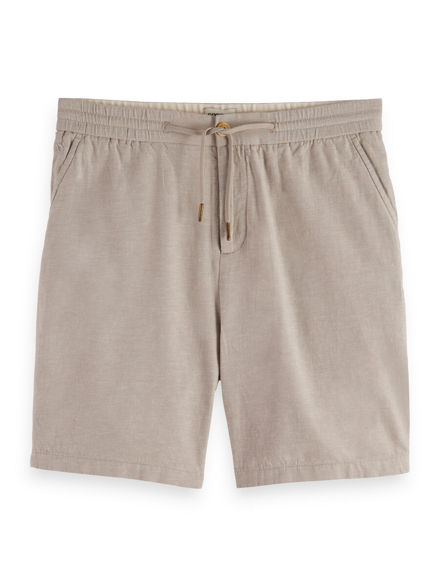 fave bomull-linne twill bermuda