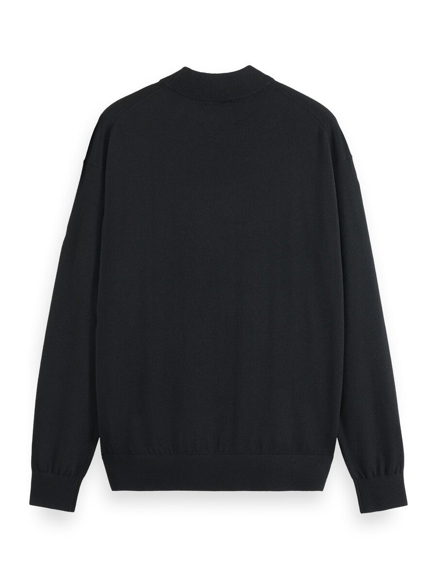 essentials — nedsänkt axlarpullover med hög halsringning