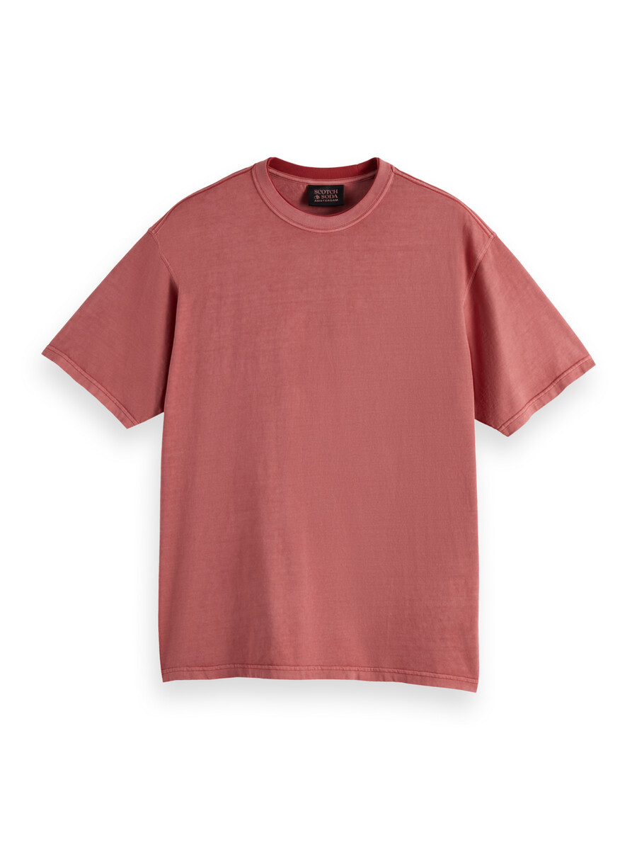 t-shirt med avslappnad passform i färgad färg