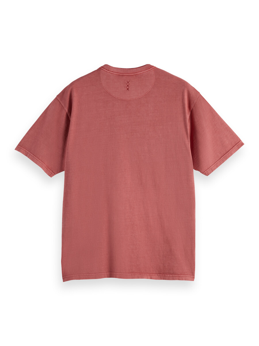 t-shirt med avslappnad passform i färgad färg
