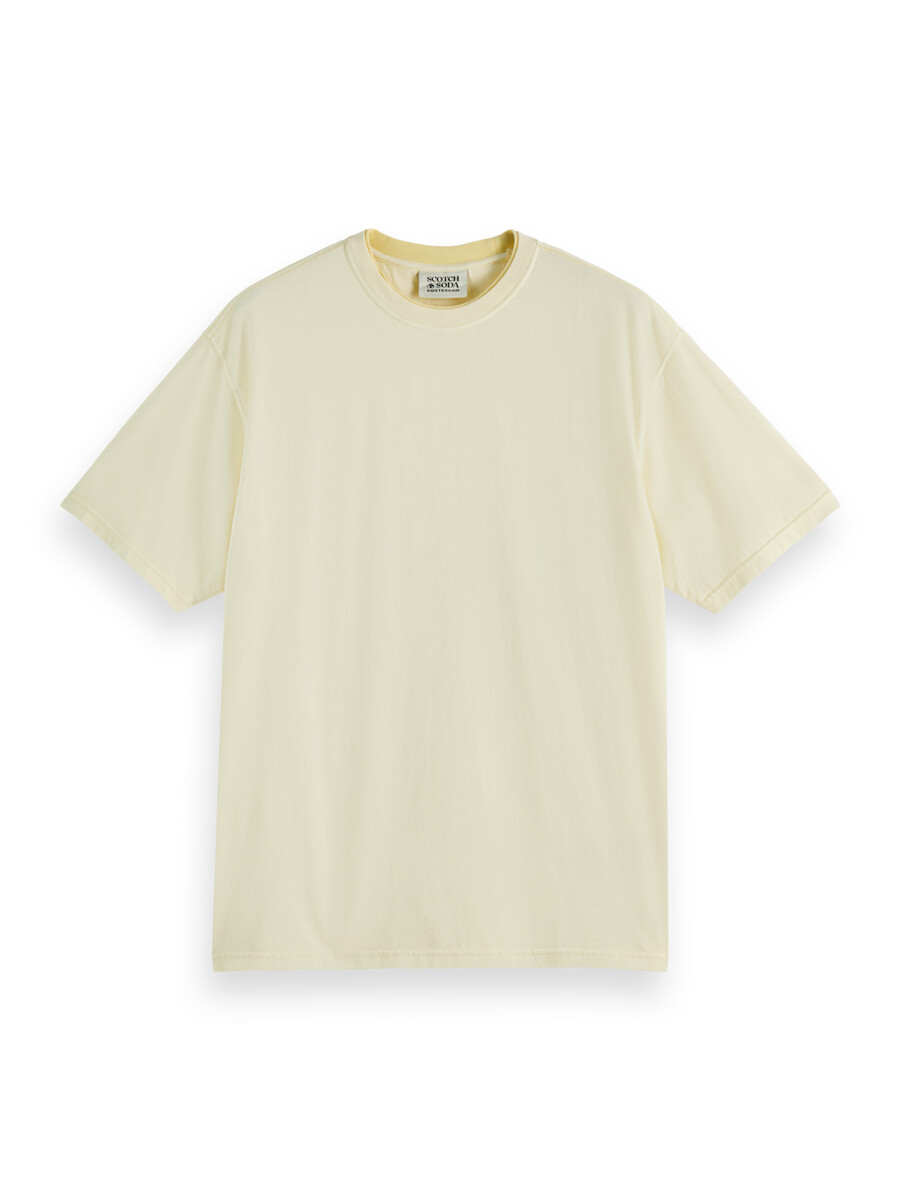 t-shirt med avslappnad passform i färgad färg