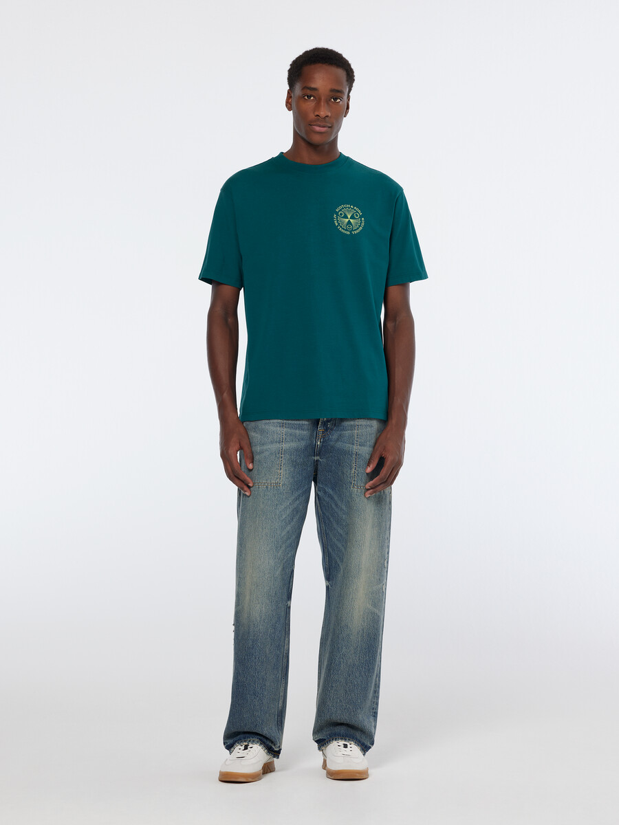 tennisklubbskonstverk t-shirt med avslappnad passform