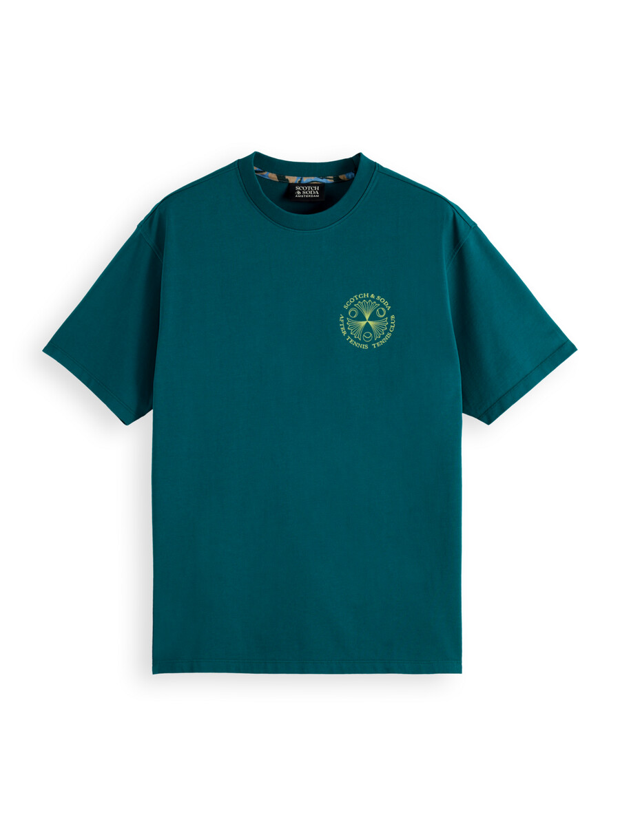 tennisklubbskonstverk t-shirt med avslappnad passform