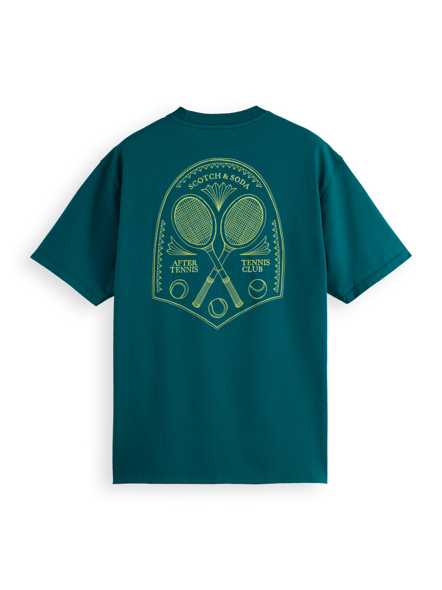 tennisklubbskonstverk t-shirt med avslappnad passform