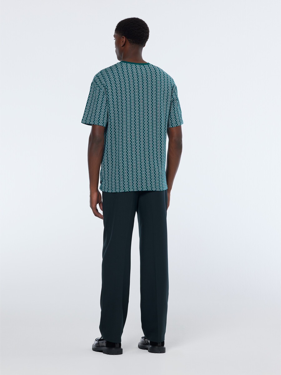 jacquard t-shirt med avslappnad passform
