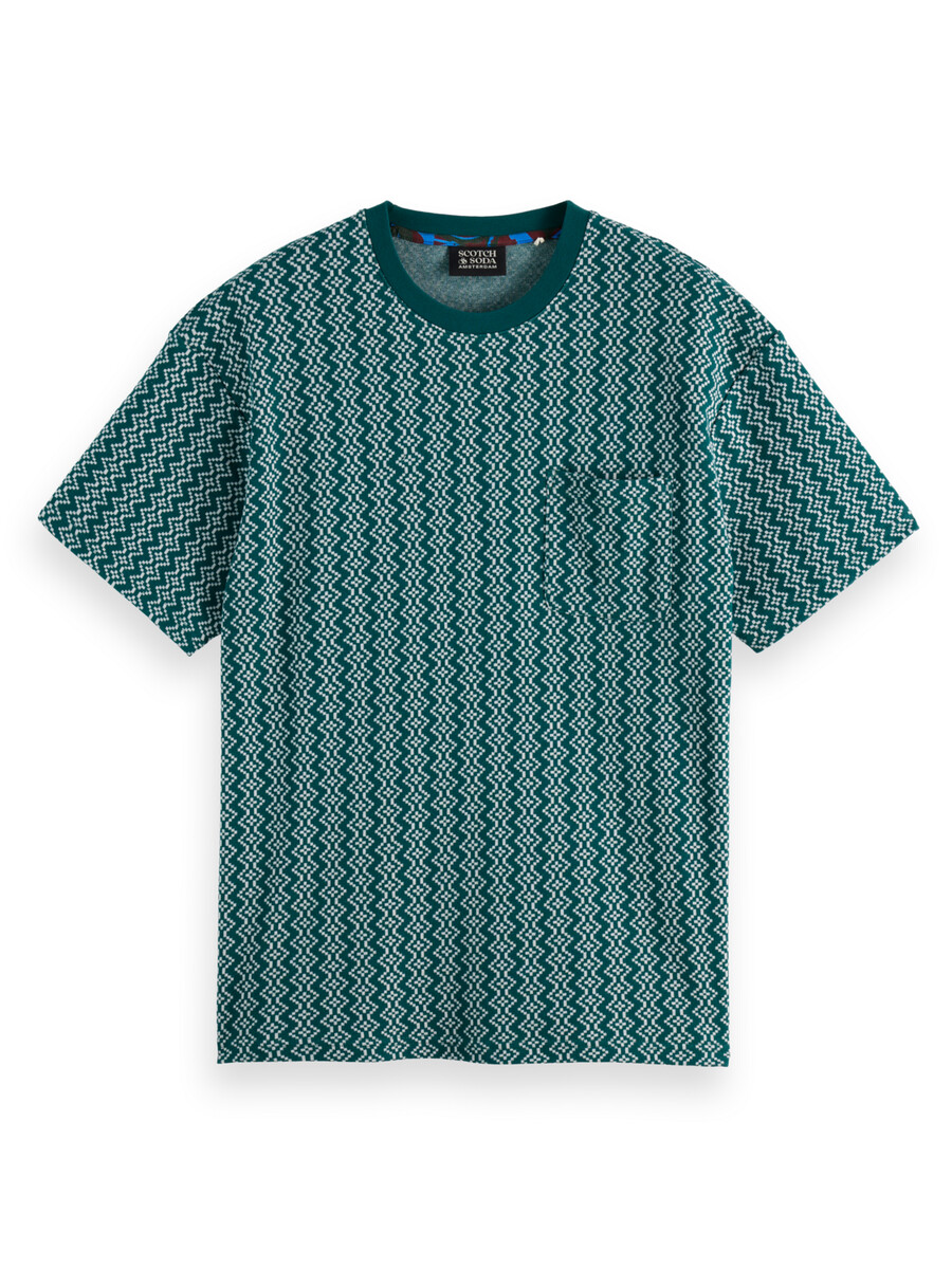 jacquard t-shirt med avslappnad passform