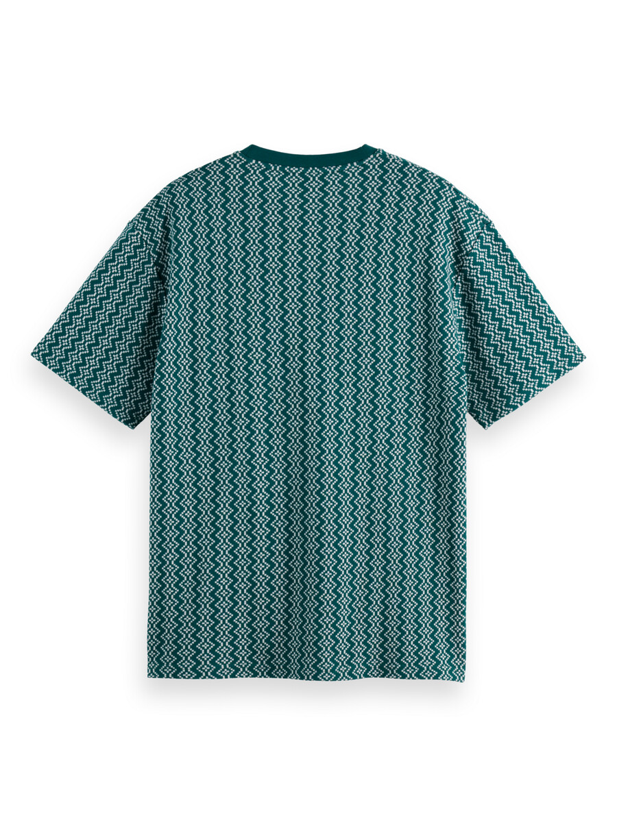 jacquard t-shirt med avslappnad passform