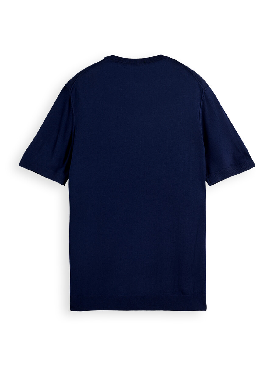 stickad t-shirt med normal passform