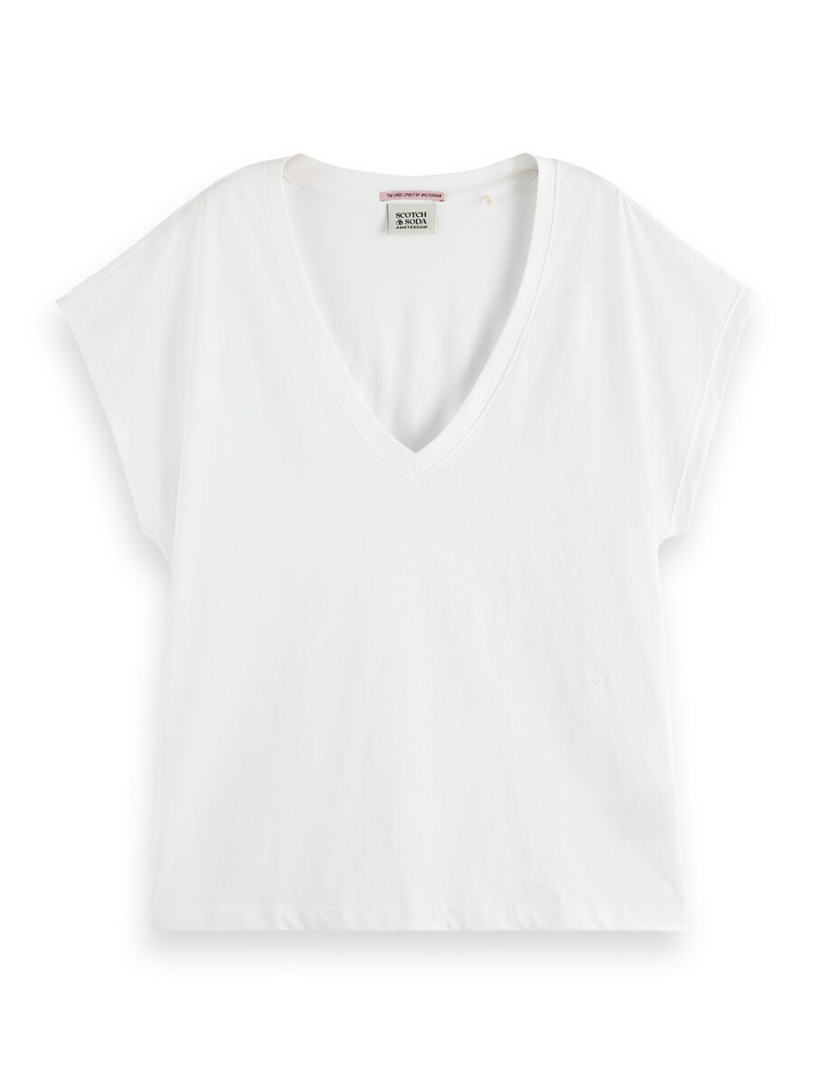 essentials — slub v-ringad t-shirt