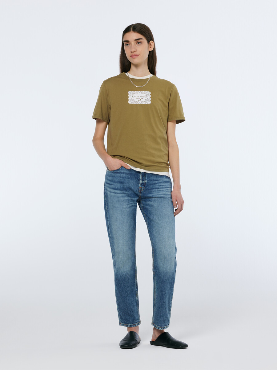 club soda artwork t-shirt med normal passform
