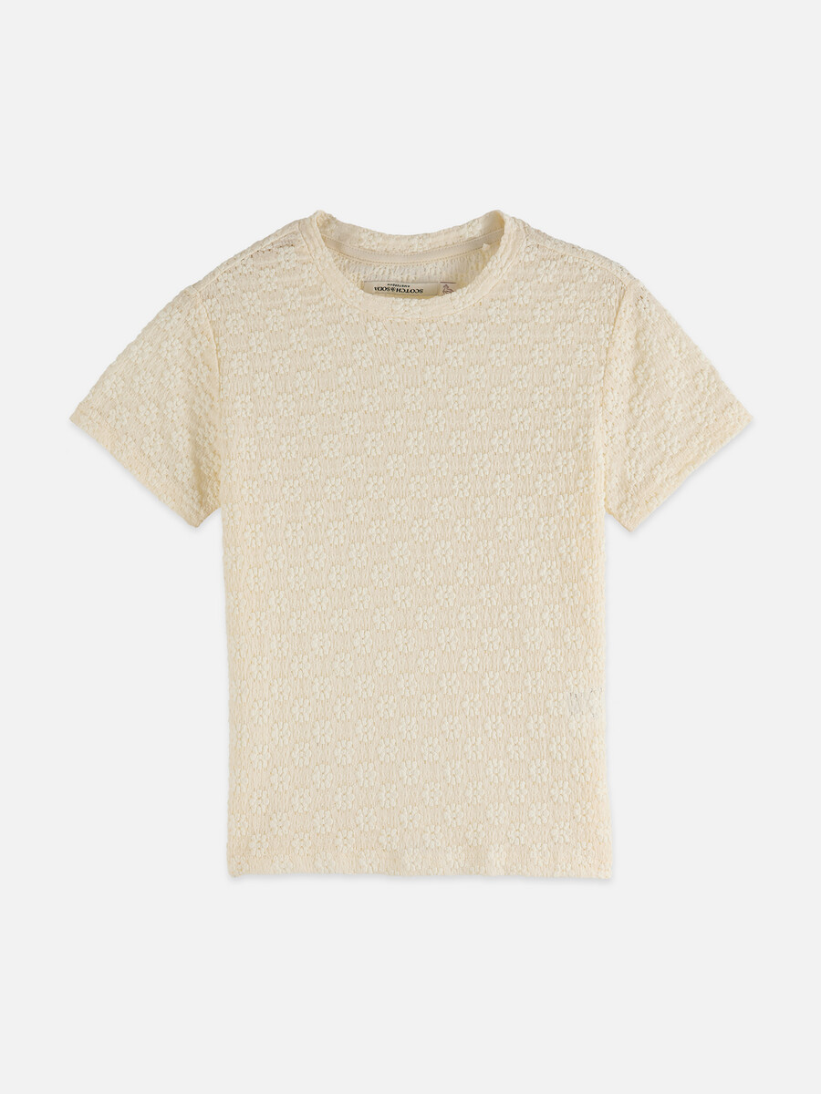 öppen struktur slim fit t-shirt
