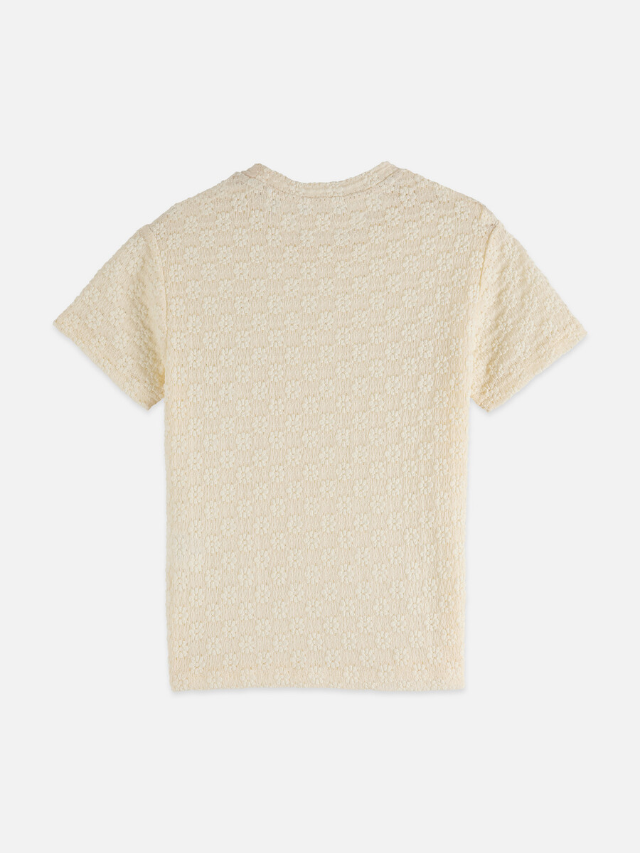 öppen struktur slim fit t-shirt
